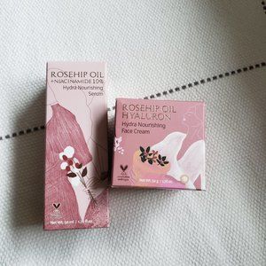 New 2PC Korean Glamfox Rosehip Oil Hydra Nourishing Serum + Face Cream